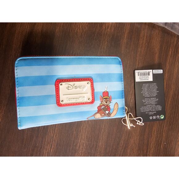 LOUNGEFLY DISNEY DUMBO BOOK SERIES ZIP AROUND WALLET Multicolor - Picture 2 of 5